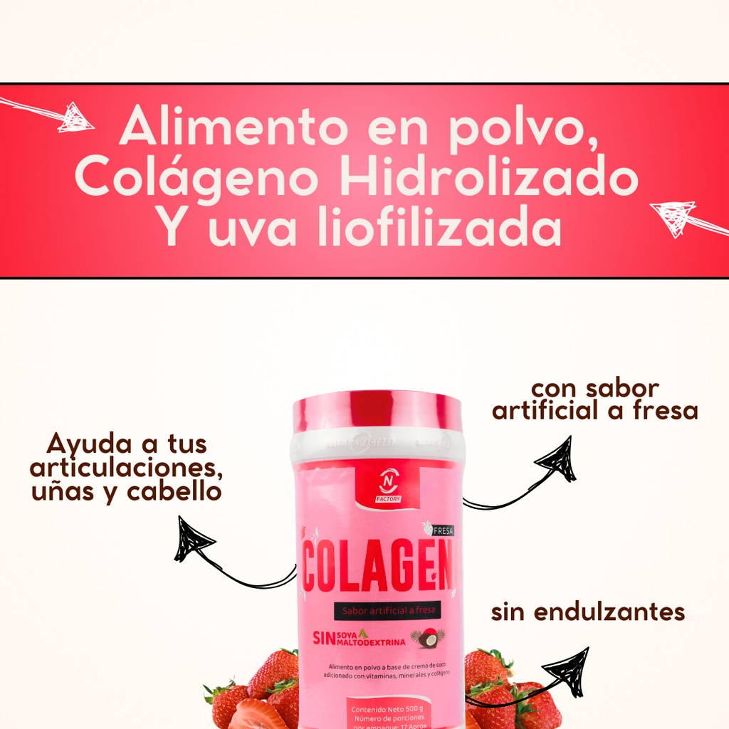 Colageno Hidrolizado Sin Azucar - Unidad a $160000