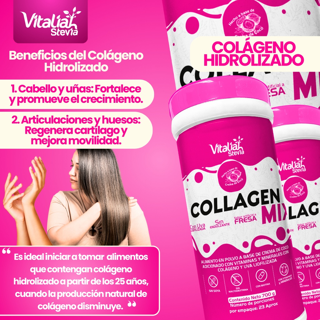 Colageno Fresa Hidrolizado - Unidad a $39983