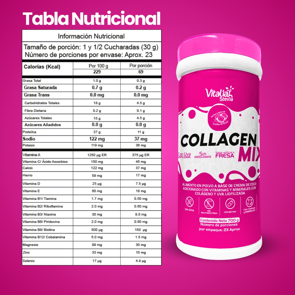 Colageno Fresa Hidrolizado - Unidad a $39983