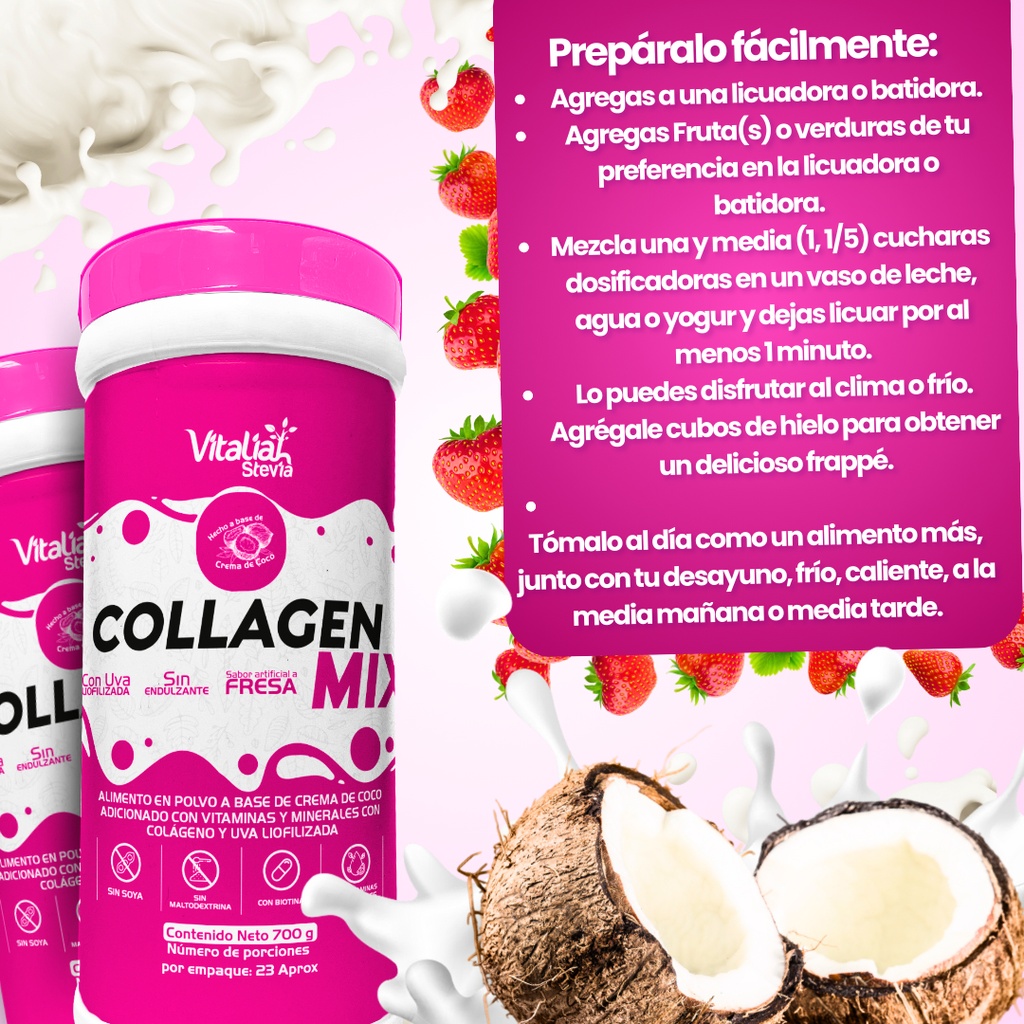 Colageno Fresa Hidrolizado - Unidad a $39983