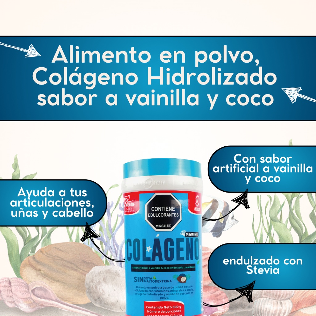 Colageno Polvo Marino Hidroliza - Unidad a $70000