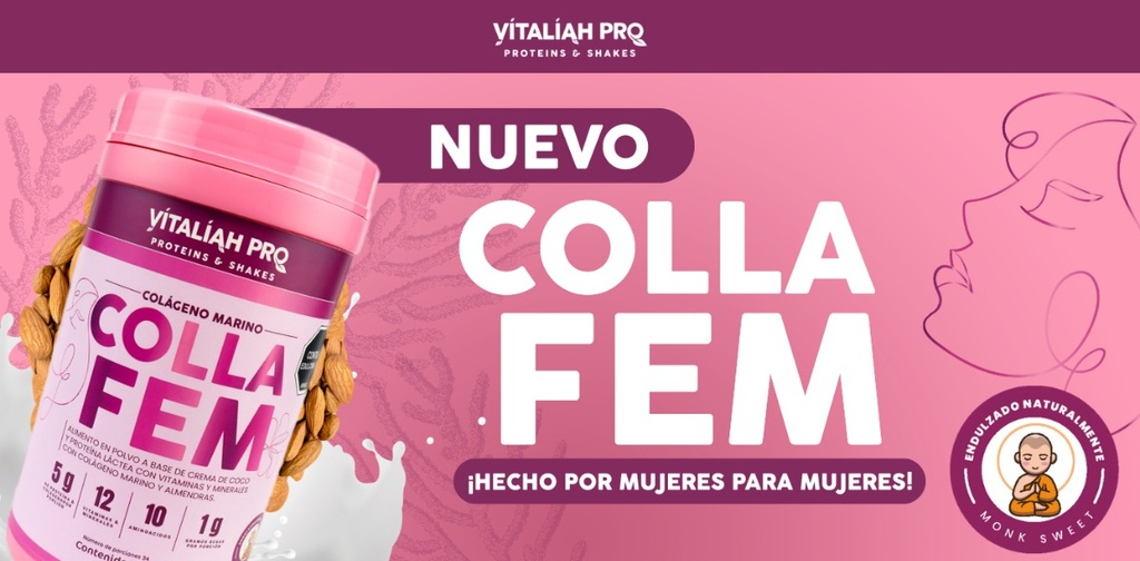 Collafem Colágeno Marinox3+monk - L a $59