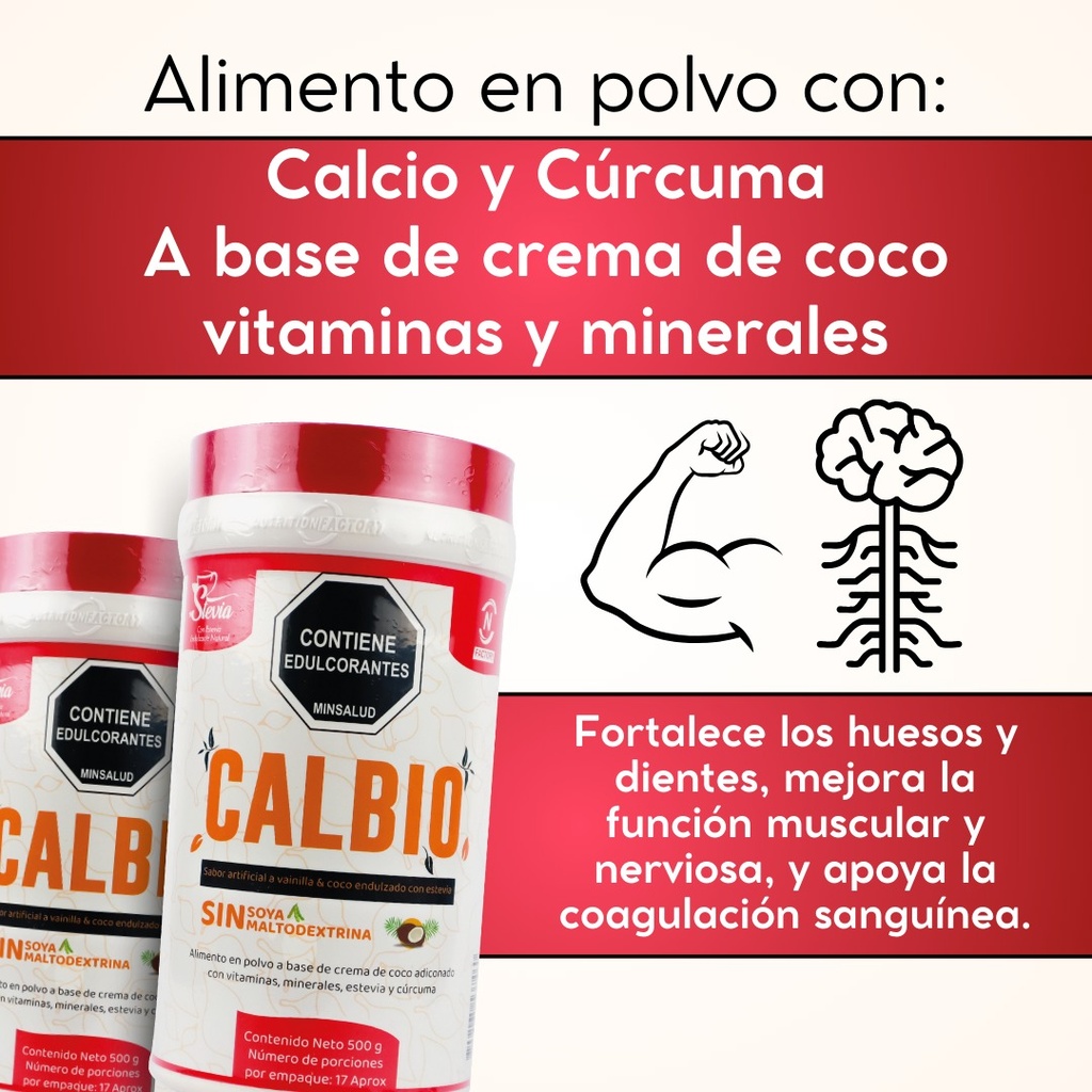 Malteada Con Calcio Y Curcuma - g a $86