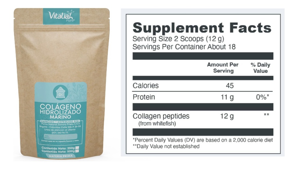 Colageno Marino Puro X 250 G - g a $180