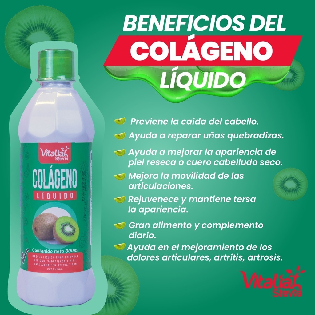 Colágeno Líquido Sabor A Kiwi - mL a $83