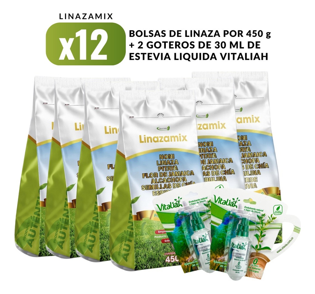 Linazamix X 12 Unidad + Estevia