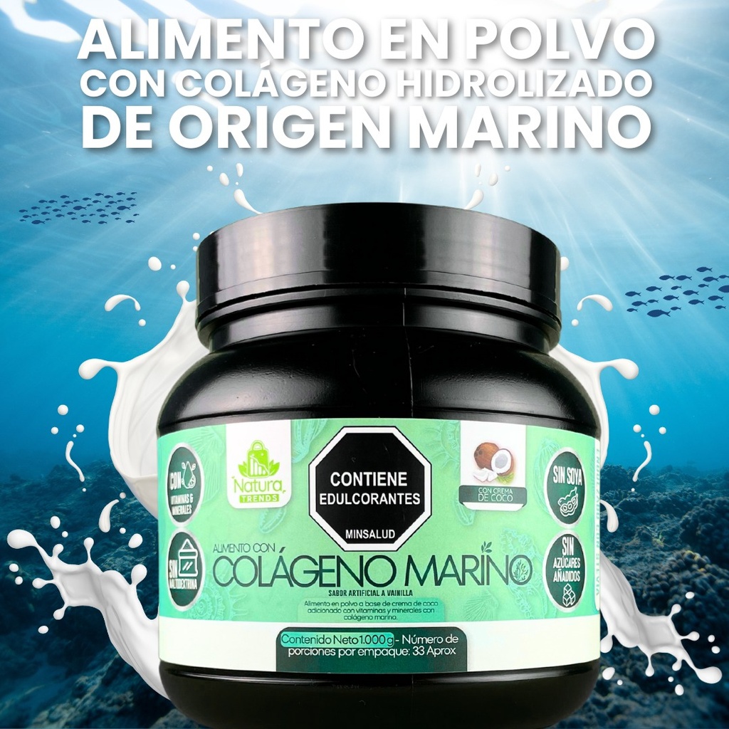 Colageno Hidrolizado Marino 1kg - g a $99