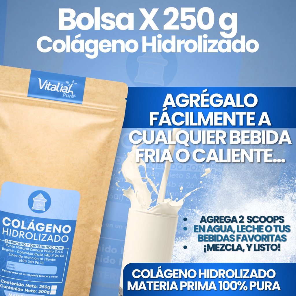 Colageno Hidrolizad Puro X 250 - g a $130