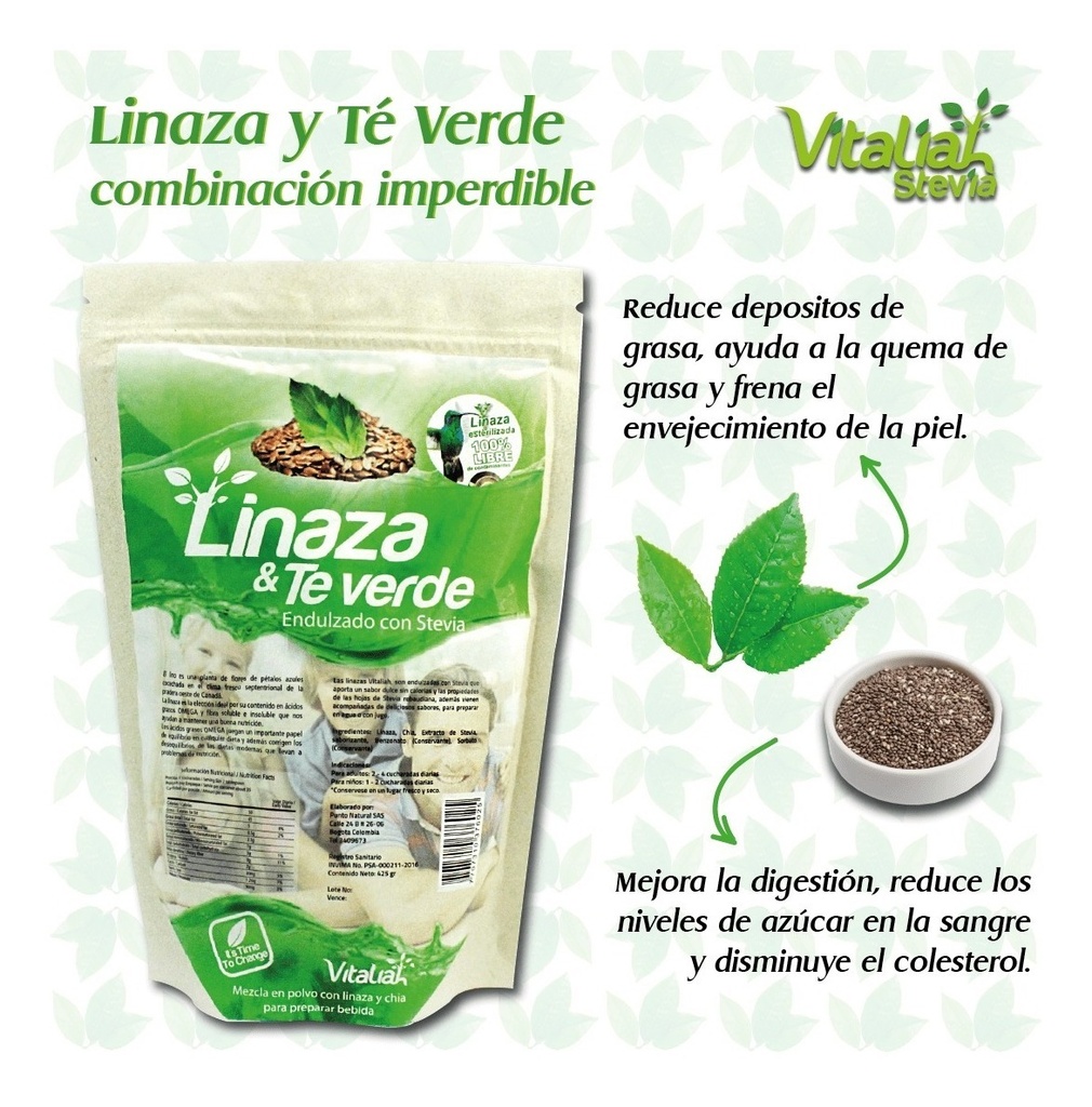 Linaza Te Verde X 3 - g a $83
