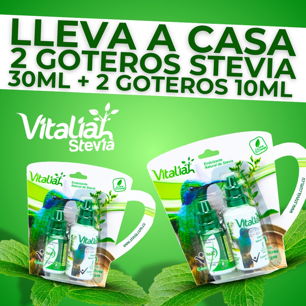 Combo 2 Gotas De Stevia Liquida - - Unidad a $10000