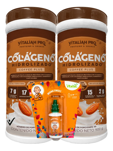 Colágeno Coffe Plus X2+obsequio - g a $78