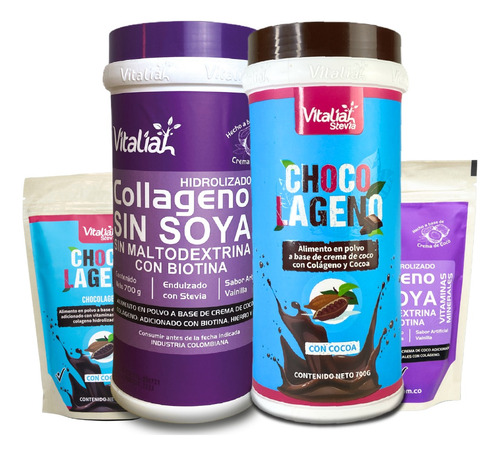 Colágeno Vainilla Y Chocolate - g a $40