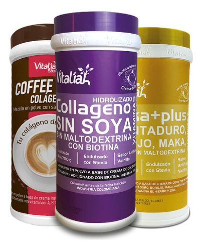 Colágeno Vainilla, Coffe Y Maka