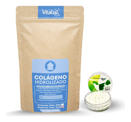 Colageno Hidrolizad Puro X 500g - g a $120