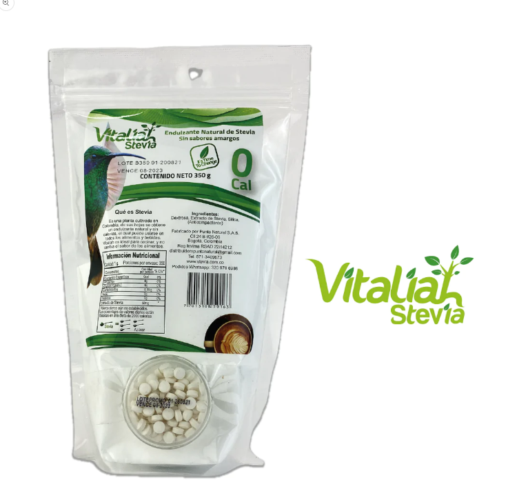 VITALIAH ENDULZANTE DE STEVIA EN POLVO BOLSA X 350G