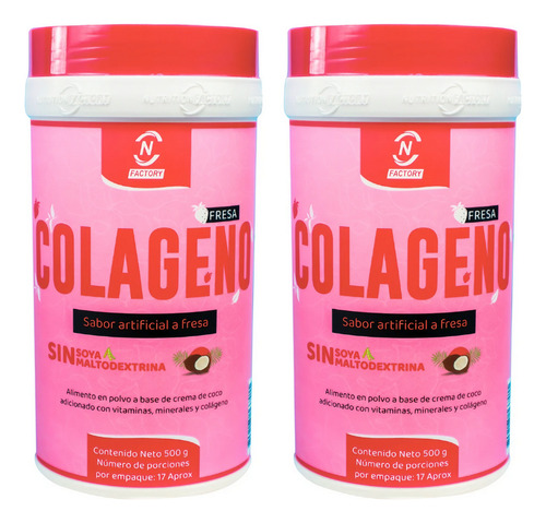 Colageno Fresa Vitaliah Polvo - Unidad a $110000