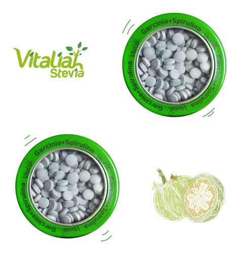 Mentas masticables de Garcinia + Spirulina