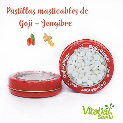Mentas masticables de Bayas Goji + Jengibre