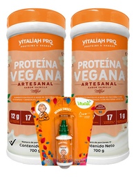 [KIT00091] Porteína Vegana Artesanal X2+ob - g a $67