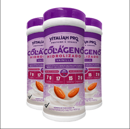 [KIT01151] Vitaliah Pro. - Colágeno hidrolizado sabor vainilla con leche de almendras 900G