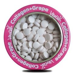[PRT60062] VITELIAH MENTA COLAGENO Y UVA  REDONDO FUCSIA X 35G